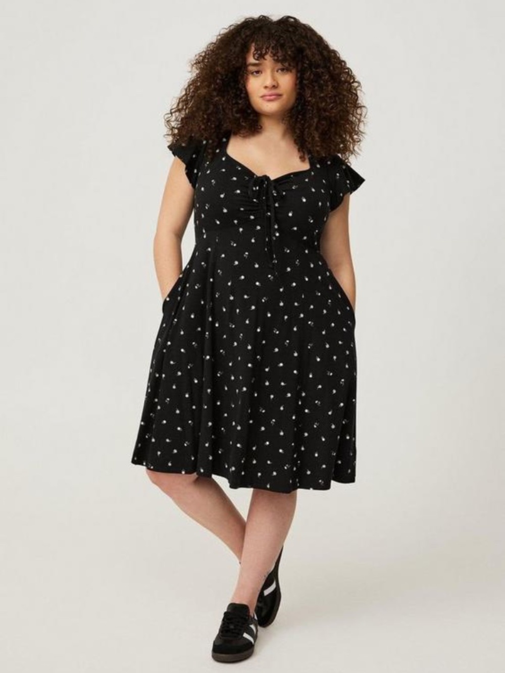 Like New Torrid Bow Front Mini Dress